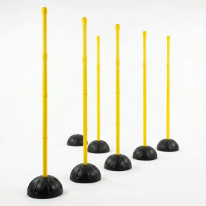 pro drill telescopic agility poles with weighted base