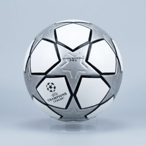 official match ball pro | classic silver star thermal bonded football | seamless size 5